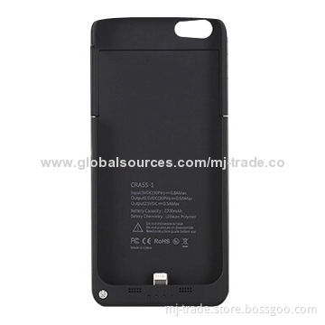 External power bank case for iPhone 5C/5S, 2,200mHA